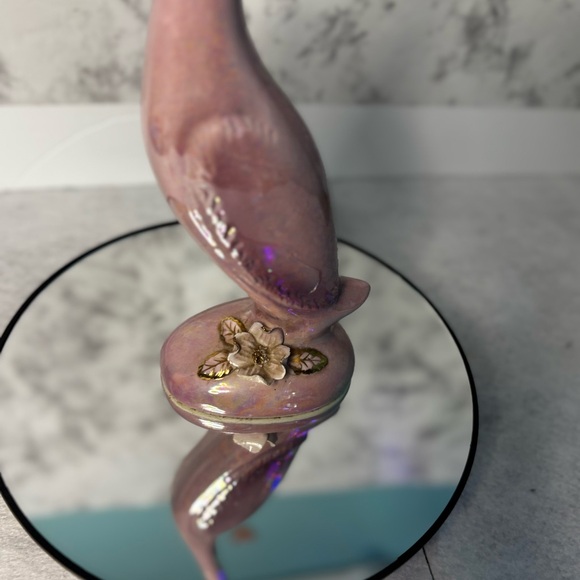 vintage ceramic swan or crane figurine - Picture 4 of 13